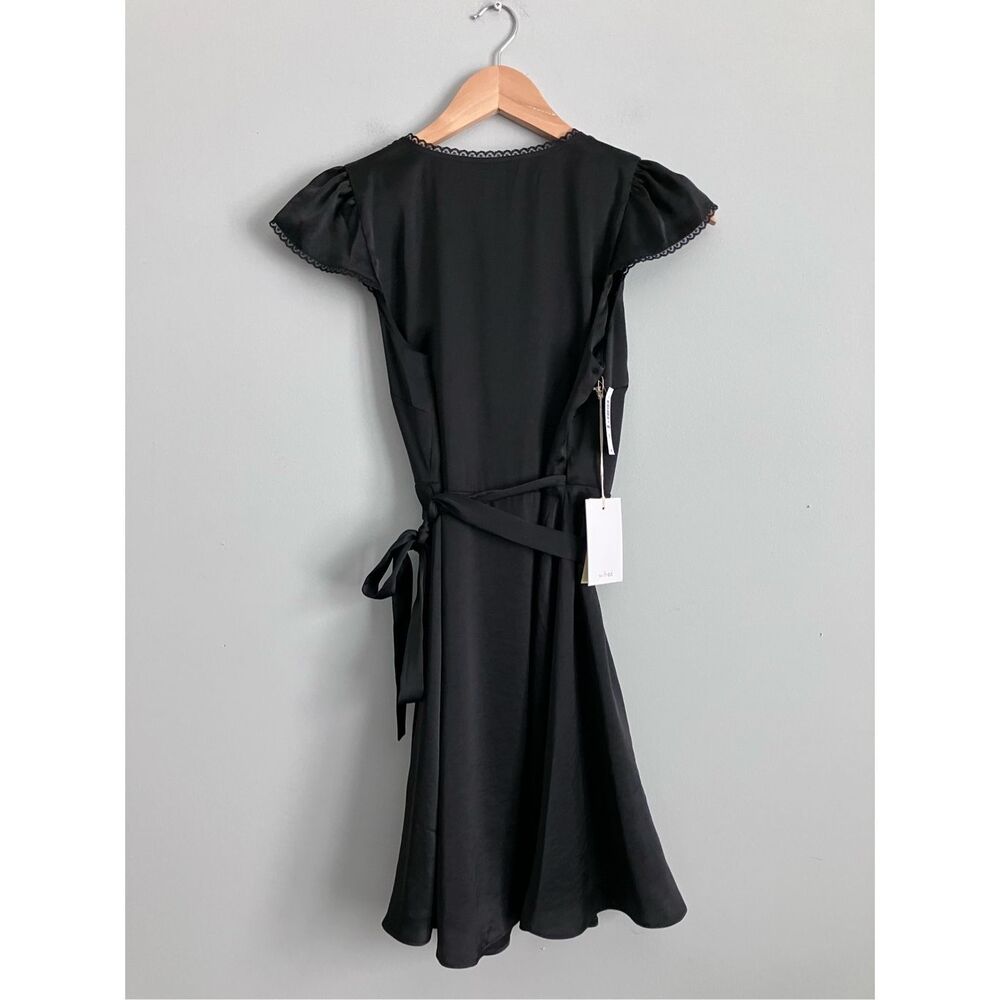 WILFRED Mademoiselle Black Wrap Dress Size XS NWT - Picture 7 of 13